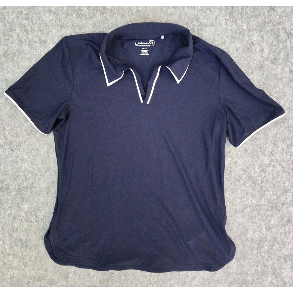 Johnnie-O ADELAIDE Navy Women's Small Performance Shirt Short Sleeve Golf Polo